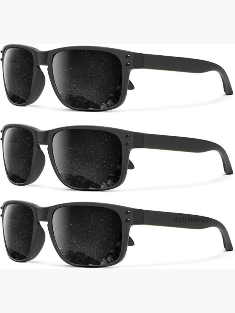 Polarized Sunglasses for Men Women Retro Square Frame UV Protection